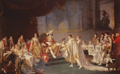 Les fiançailles du prince Jérôme Bonaparte et de la princesse Catharina Frederica de Wurtemberg, à Paris, le 22 août 1807 - Jean Baptiste Regnault